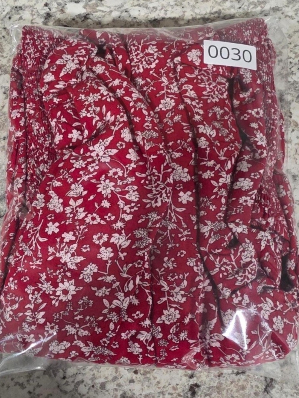 Lulu's Raspberry Floral Smocked Romper - Picture 7 of 7